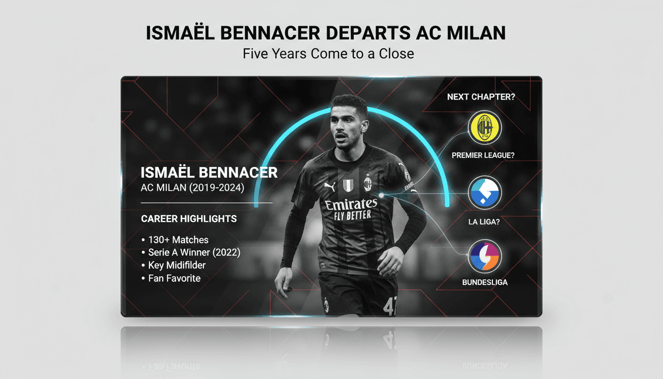 Ismaël Bennacer departs AC Milan after five years