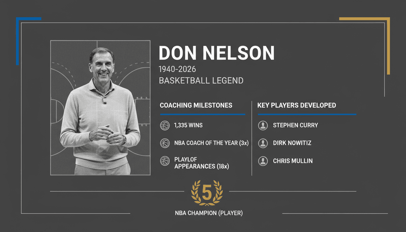 Don Nelson coaching during a basketball game