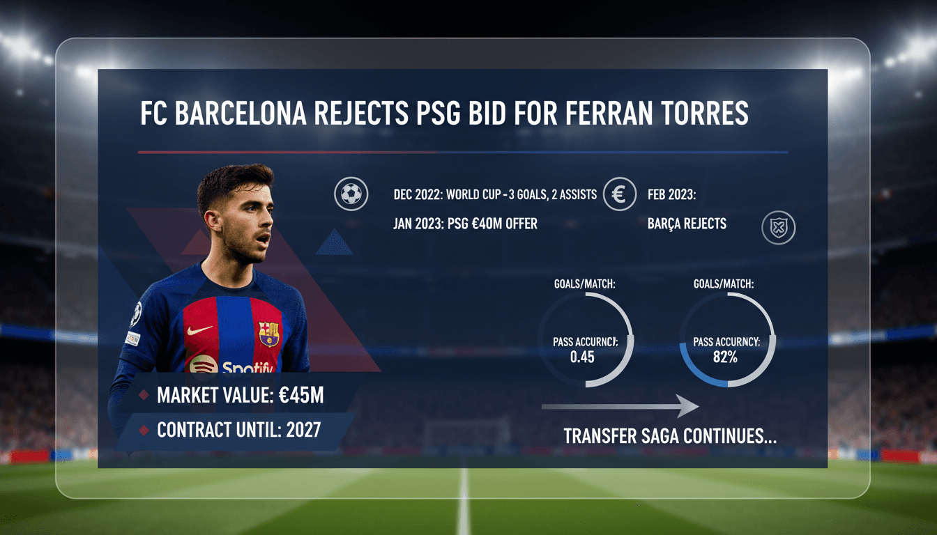 Ferran Torres during a match, showcasing his skills on the field.