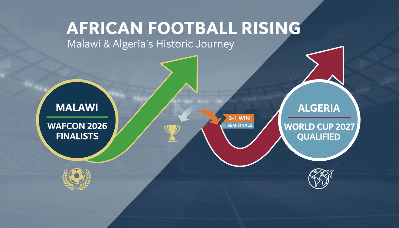 Malawi celebrates reaching the Women's Africa Cup final after defeating Algeria.