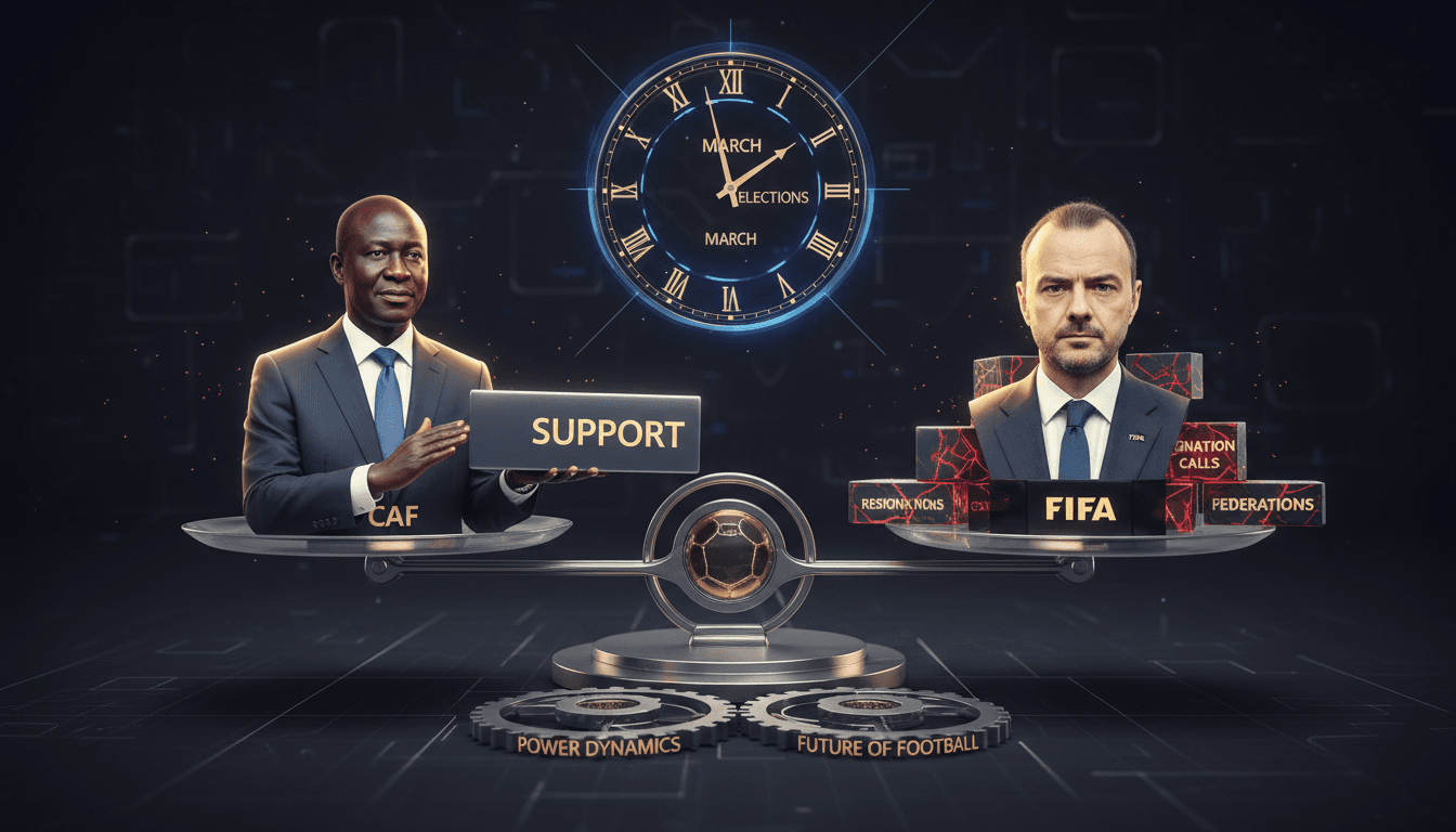 CAF President Patrice Motsepe supports FIFA President Gianni Infantino ahead of elections.