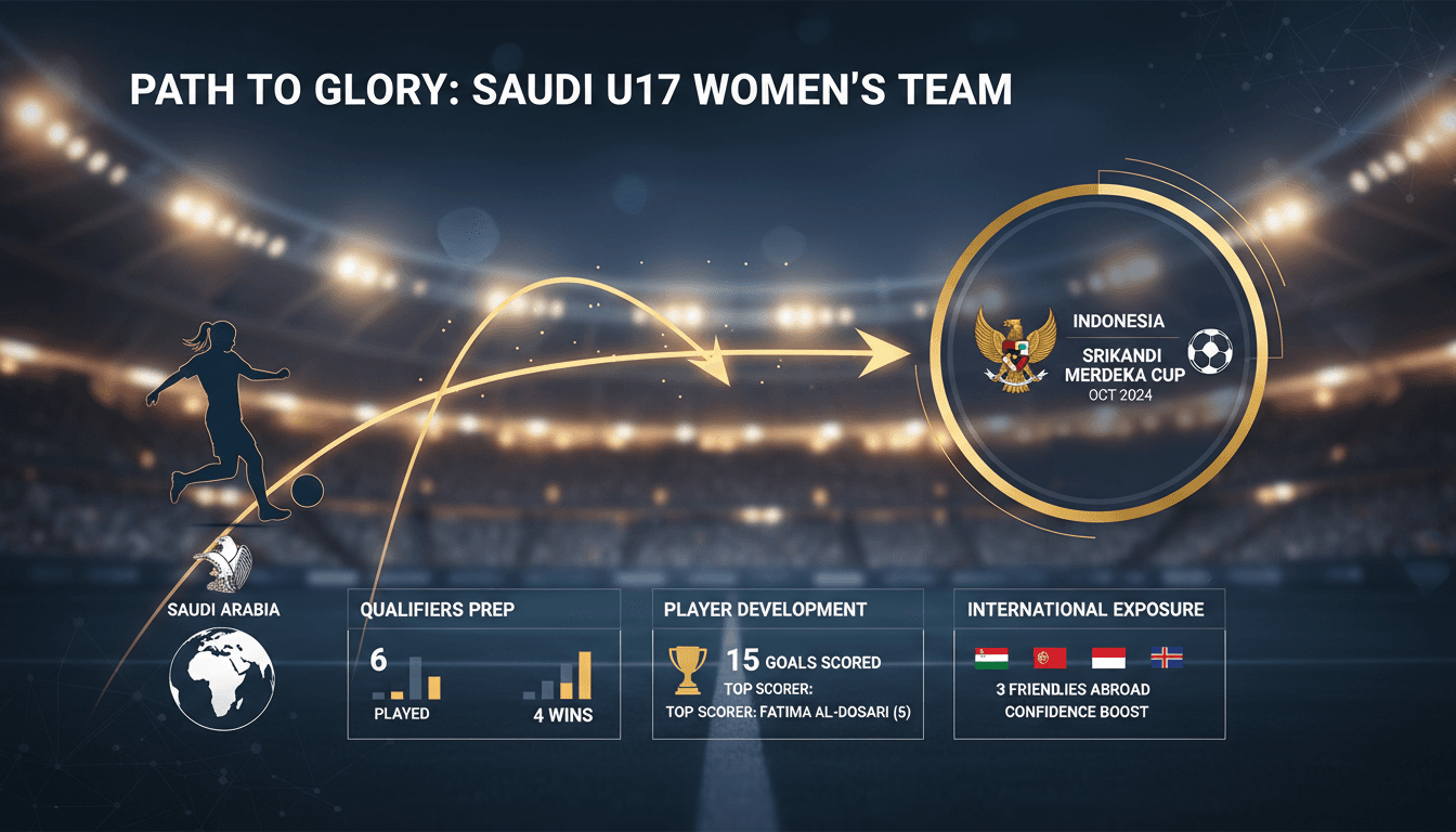 Saudi U17 women's national football team training in Indonesia