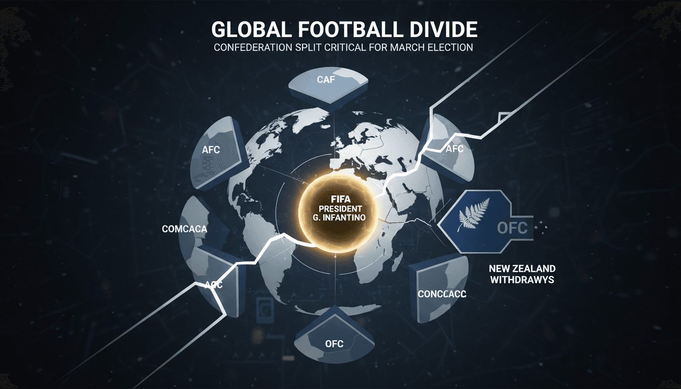 New Zealand football federation withdraws support for FIFA President Gianni Infantino.
