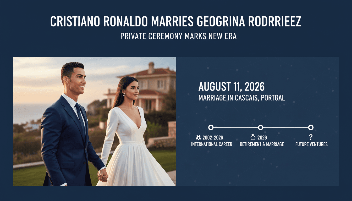 Cristiano Ronaldo marries Georgina Rodriguez in private ceremony