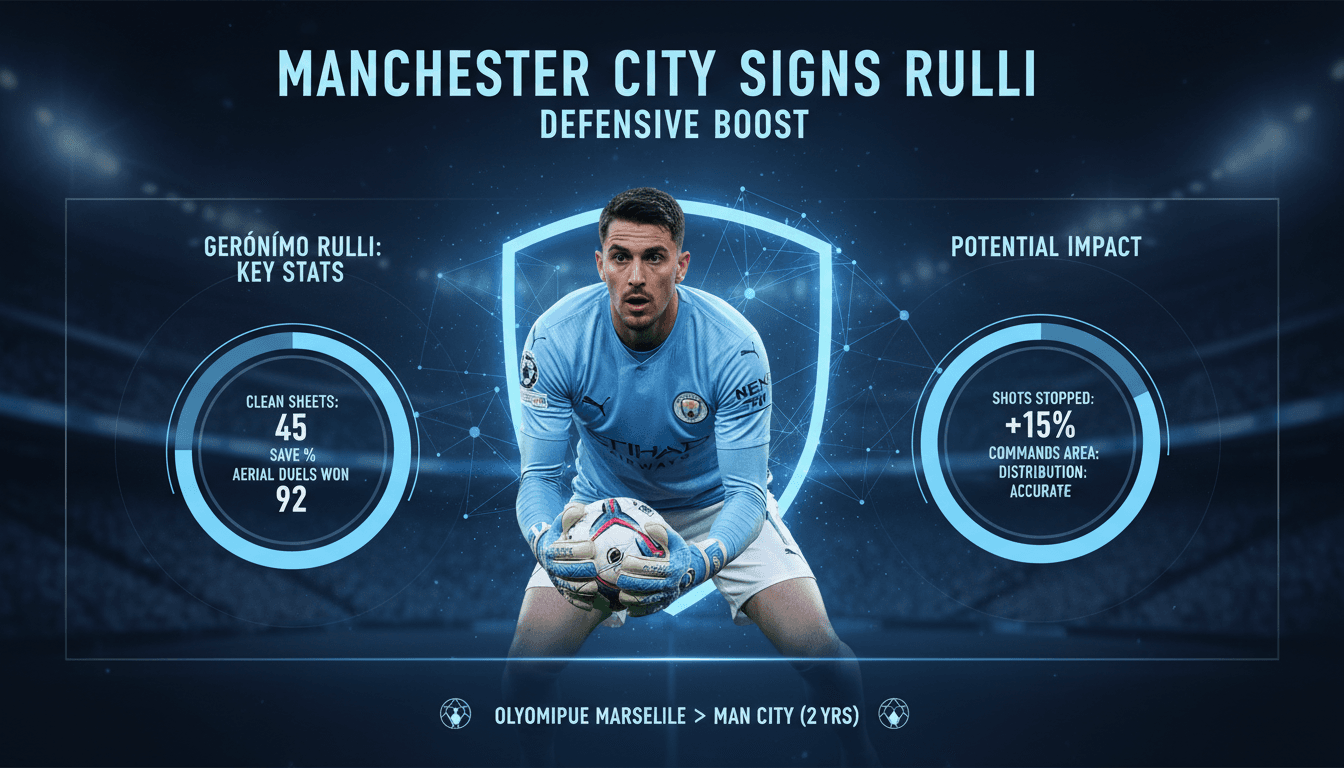 Manchester City signs goalkeeper Geronimo Rulli from Olympique Marseille