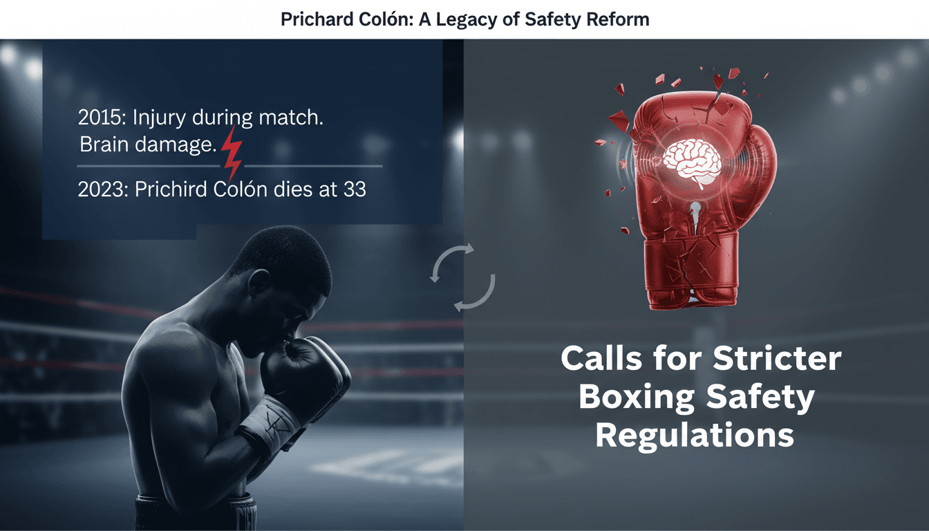 Prichard Colón in the ring, symbolizing the risks of boxing.