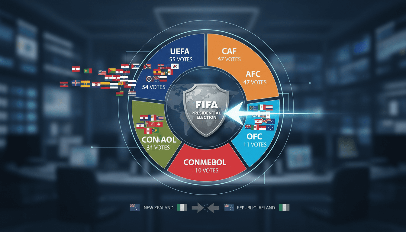 Infantino receiving support from the Oceania Football Confederation amidst dissent from other nations.