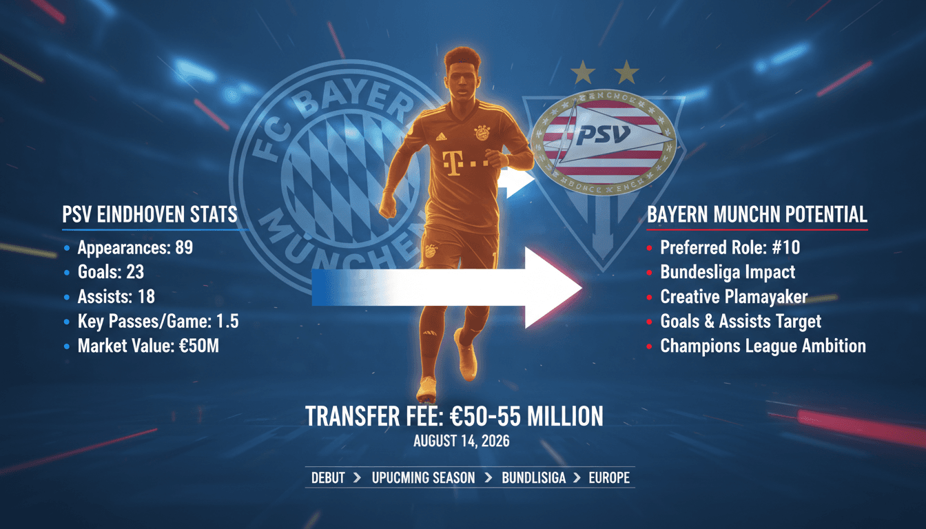 Ismail Sabari transfers to Bayern Munich from PSV Eindhoven for 50-55 million euros