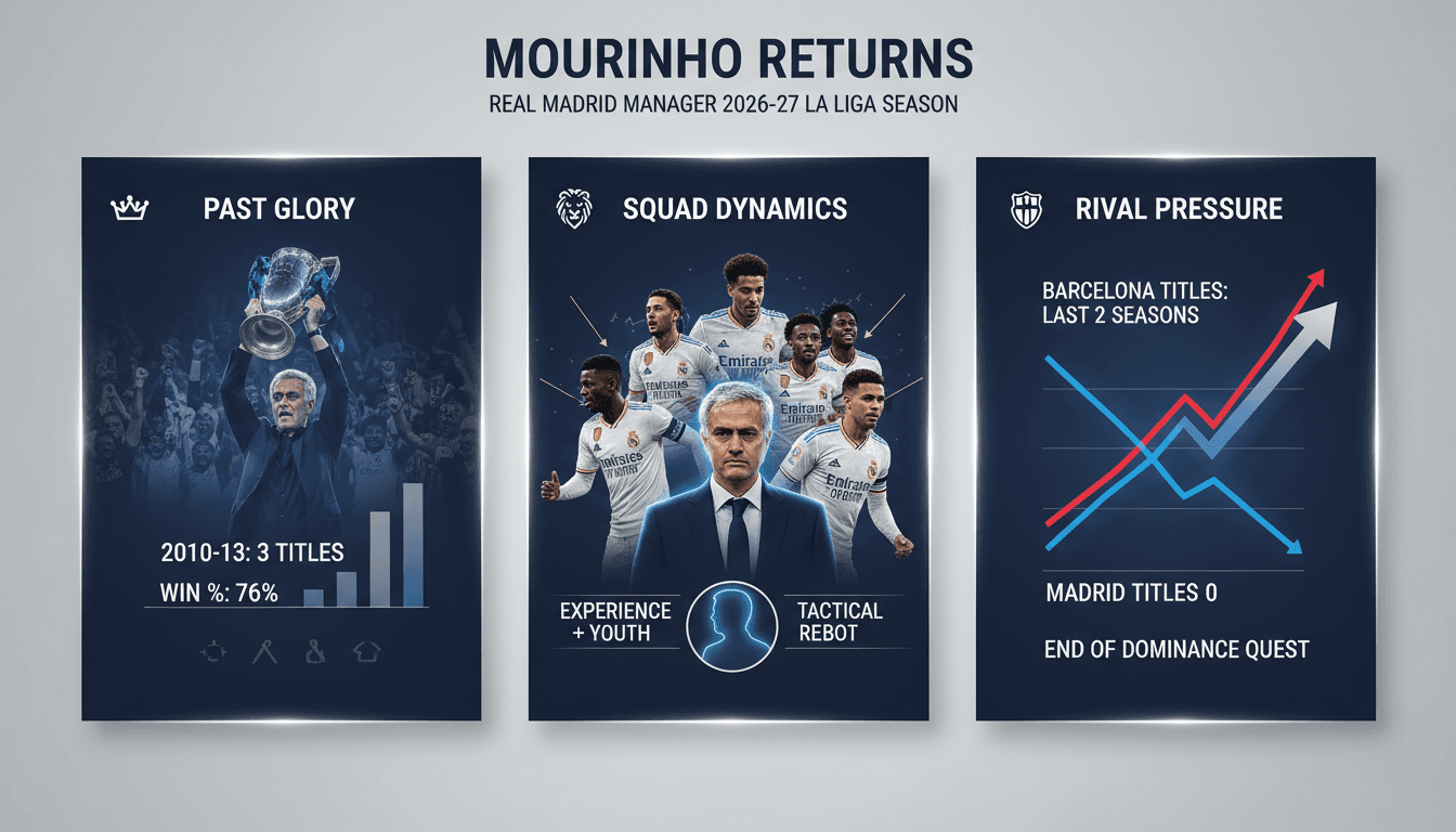 José Mourinho during his previous tenure at Real Madrid