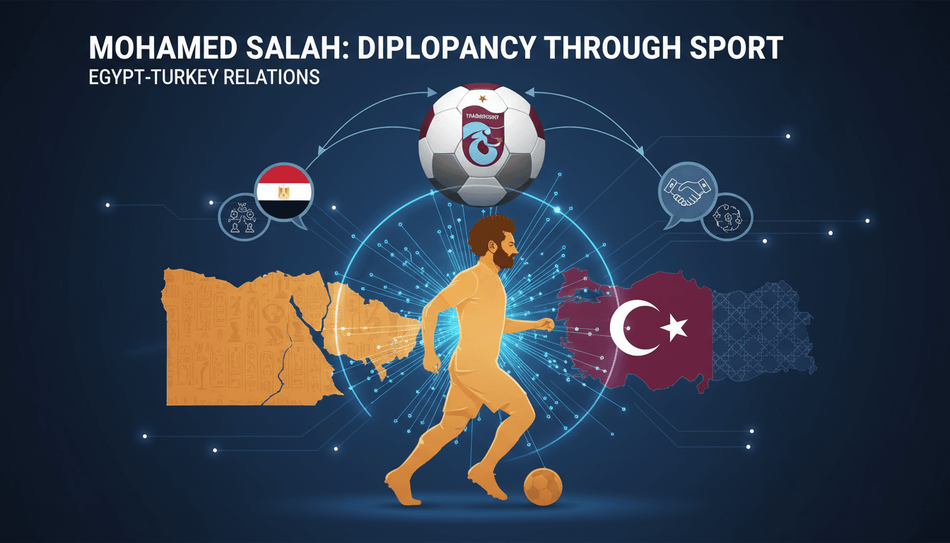 Mohamed Salah in action during his debut match for Trabzonspor.