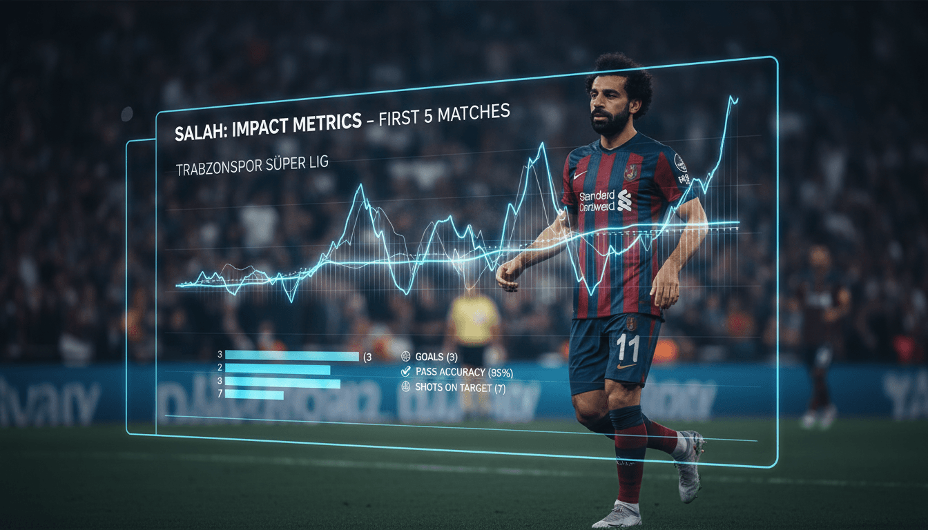 Mohamed Salah in action during his debut match for Trabzonspor against Kasimpasa.