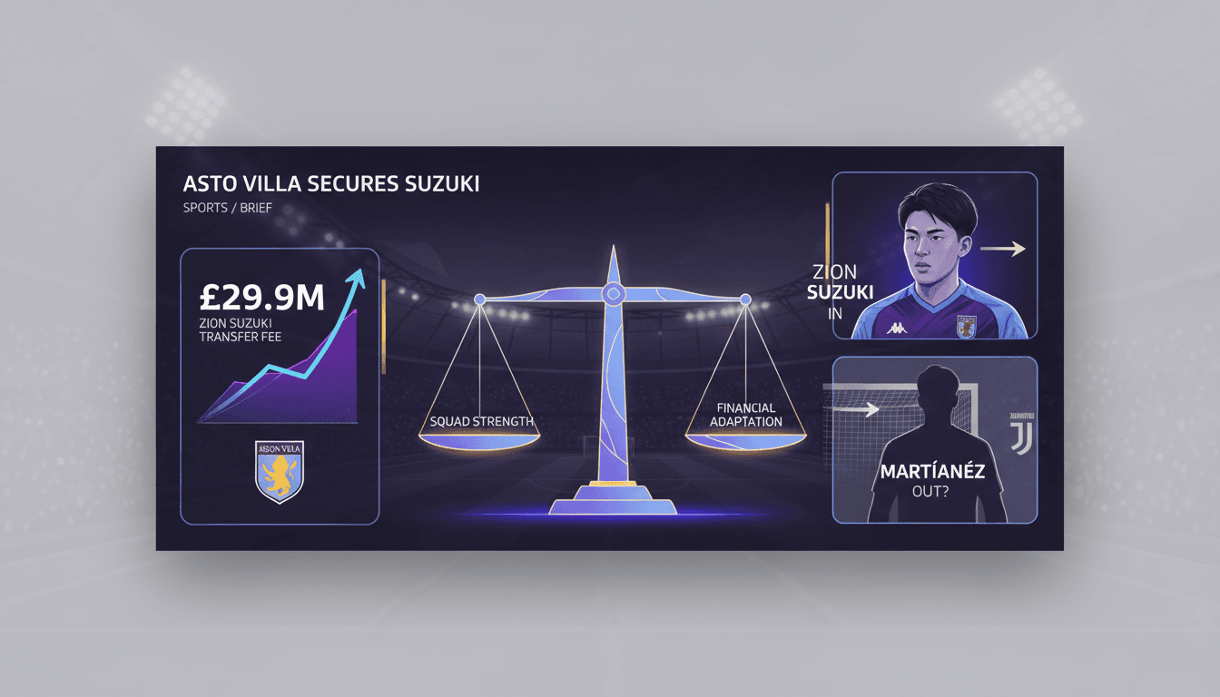 Aston Villa signs goalkeeper Zion Suzuki from Parma for £29.9 million