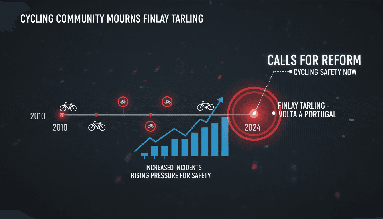 A somber tribute to cyclist Finlay Tarling, highlighting the need for safety reforms in cycling.