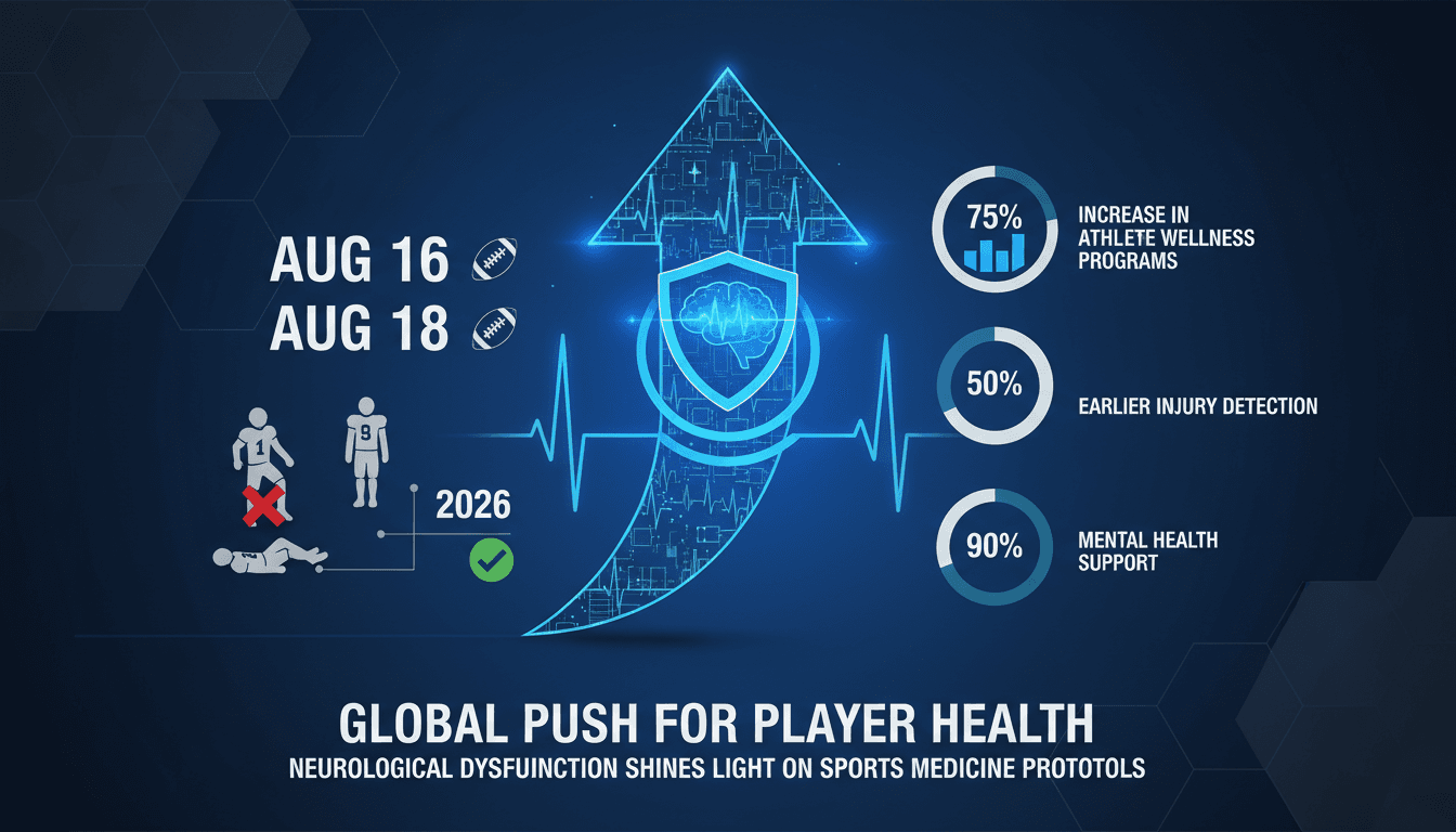Infographic showing the rise of health awareness in sports, highlighting Jamal Musiala's recent health incidents.