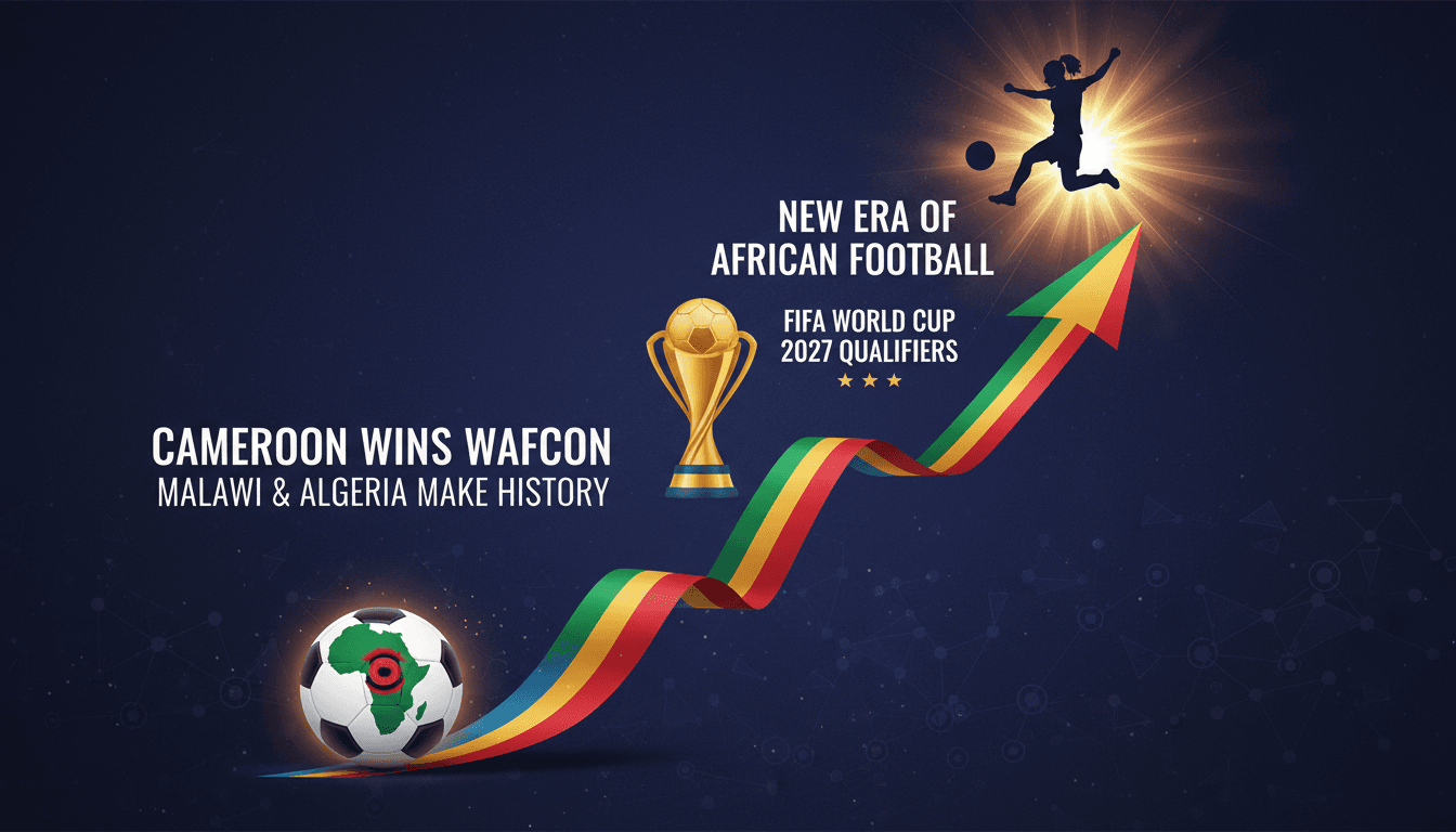 A vibrant scene from the Women's Africa Cup of Nations, showcasing the excitement and achievements of women's football in Africa.