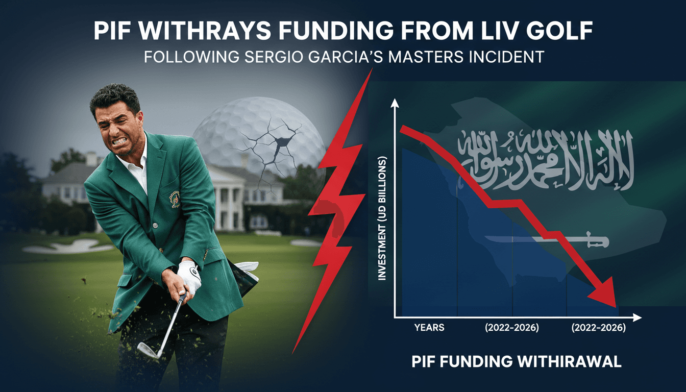 Sergio Garcia's emotional moment at the Masters, highlighting the impact on LIV Golf funding.