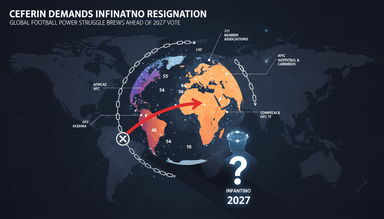 Infographic showing FIFA member associations and their significance in the upcoming election dynamics.