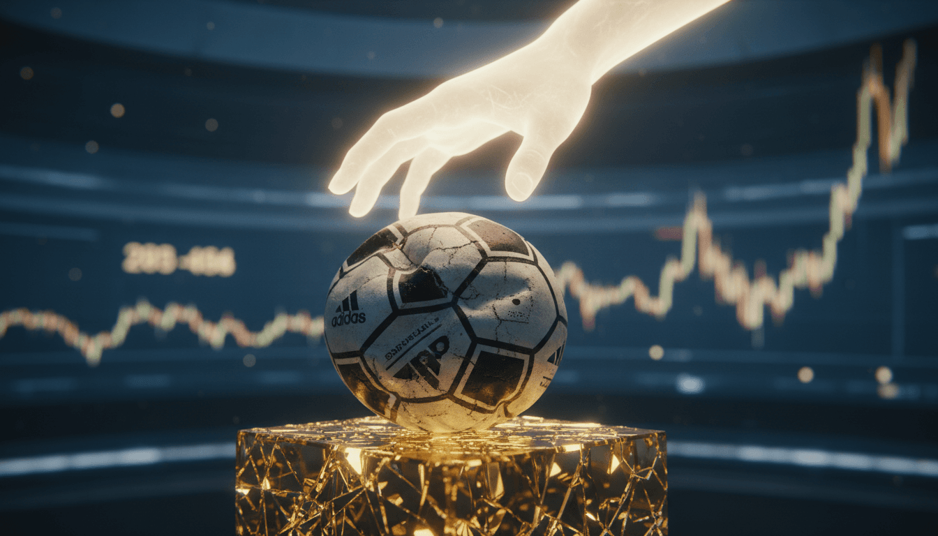 The Adidas Azteca ball used in Maradona's 'Hand of God' goal, highlighting its significance in sports memorabilia.