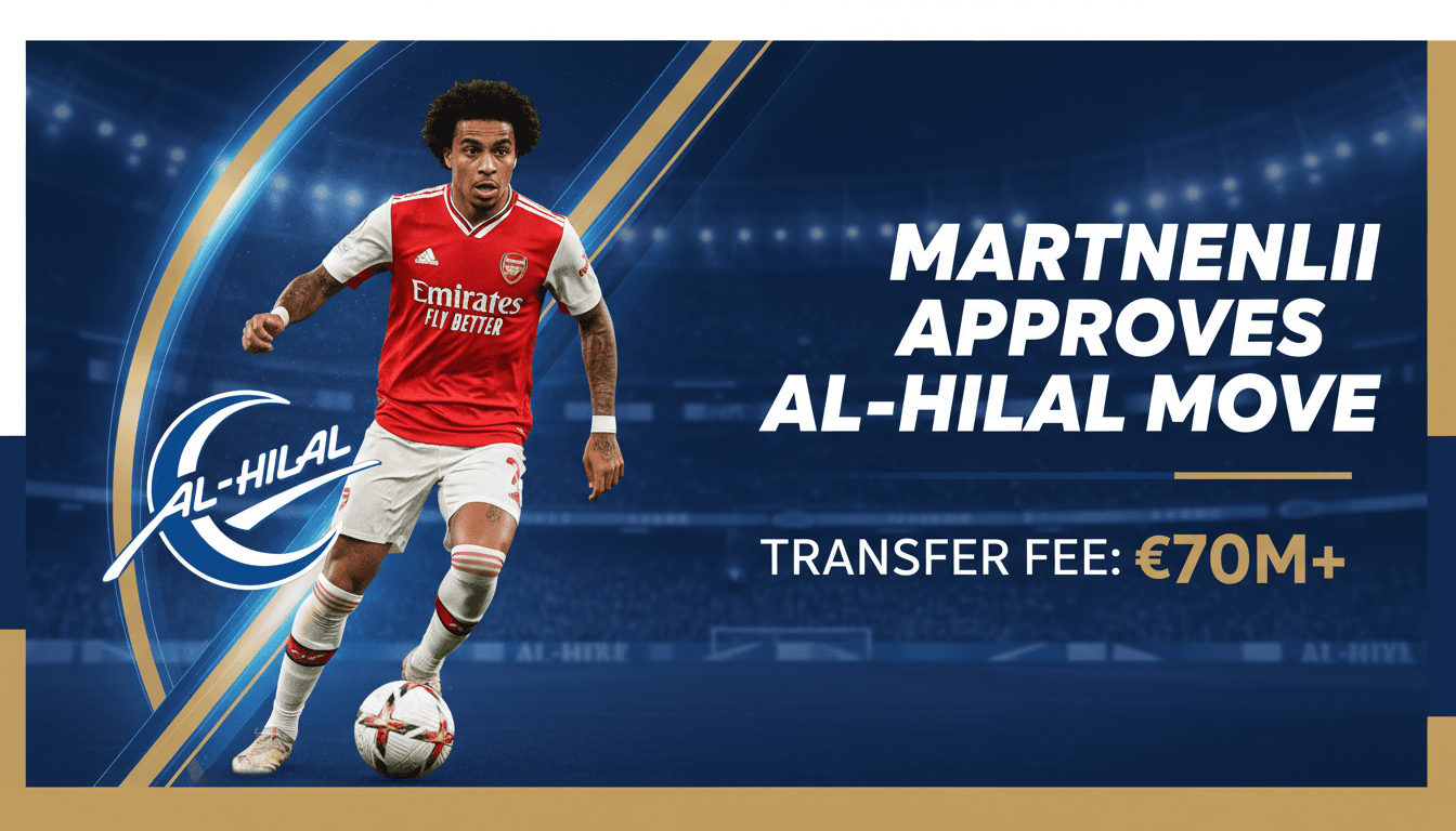 Gabriel Martinelli Approves Transfer to Al-Hilal as Negotiations Conclude