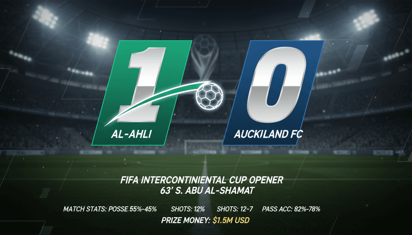 Al-Ahli celebrating their 1-0 victory in the FIFA Intercontinental Cup, showcasing the team's rising prominence in global football.