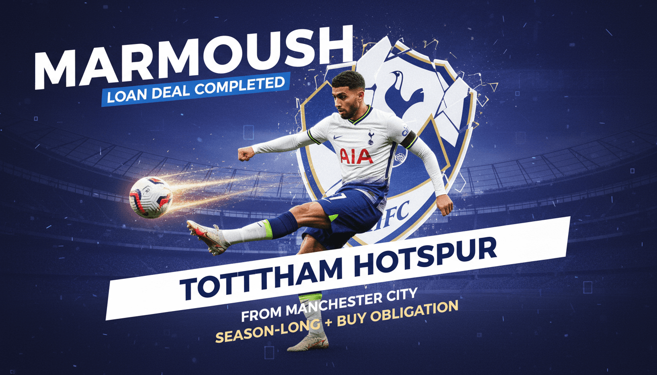 Tottenham Hotspur Completes Loan Signing of Omar Marmoush from Manchester City