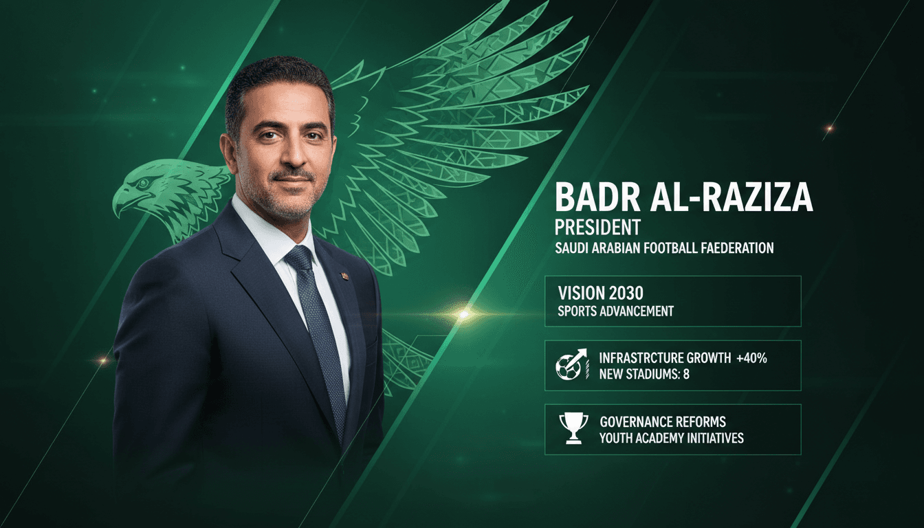 Badr Al-Raziza, newly confirmed president of the Saudi Arabian Football Federation, emphasizing football development and governance.