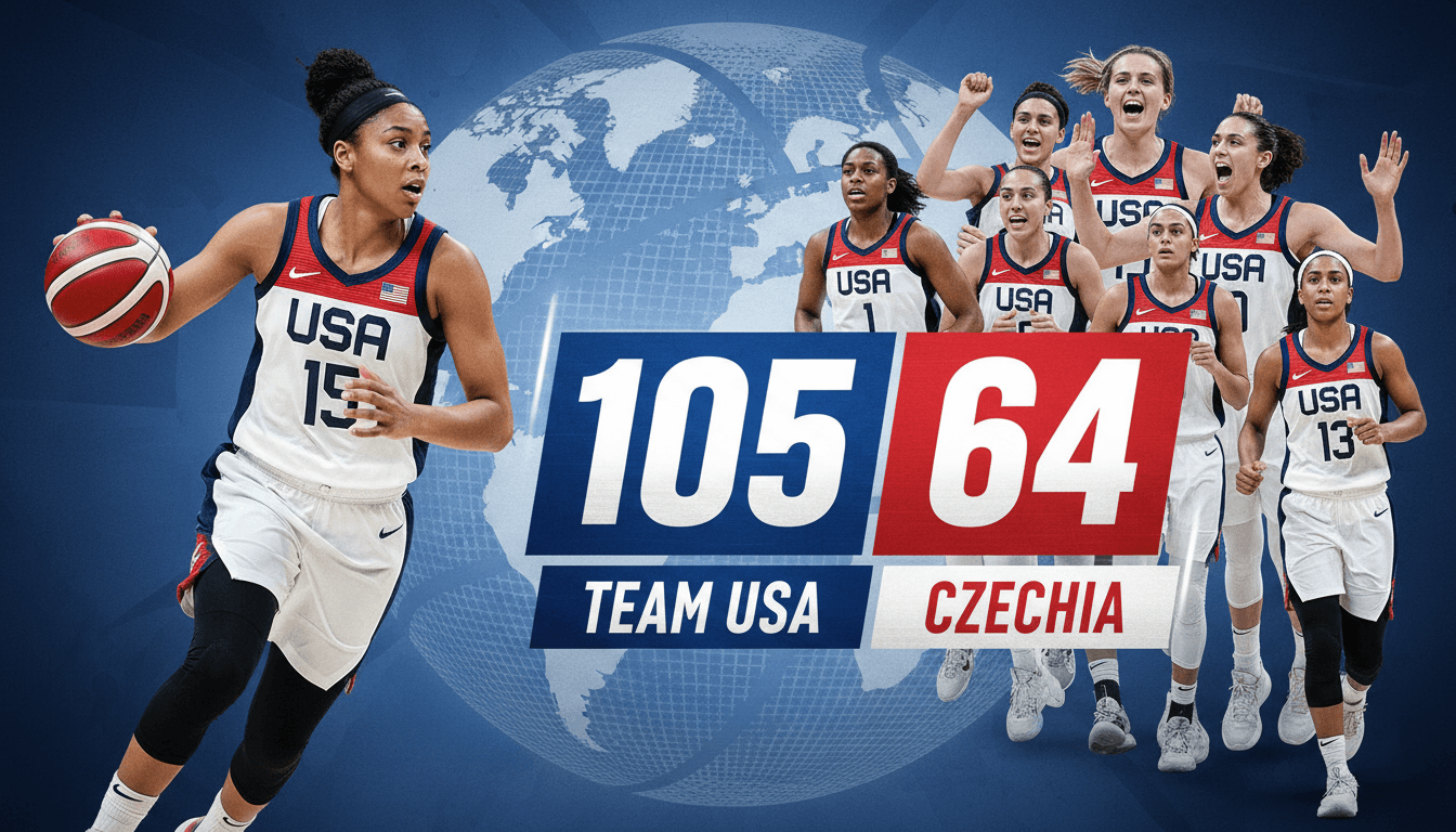 Breanna Stewart leading Team USA to a 105-64 victory over Czechia in the FIBA Women's Basketball World Cup.