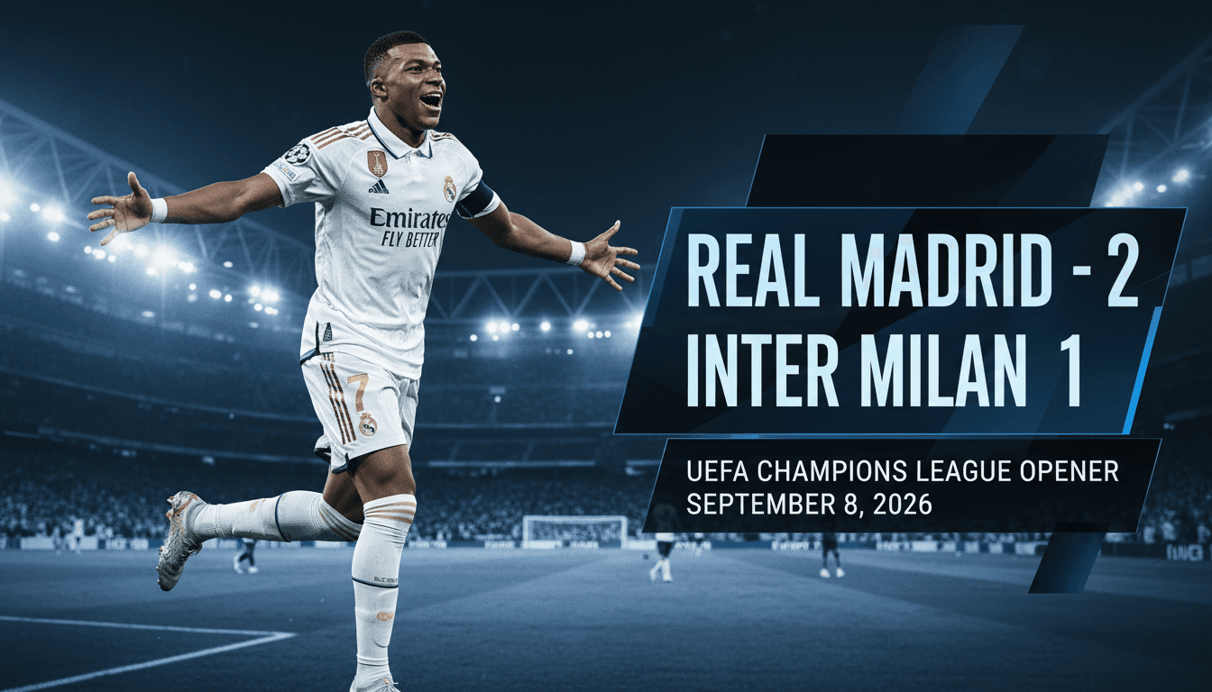 Real Madrid Defeats Inter Milan 2-1 in Champions League Opener Under Mourinho