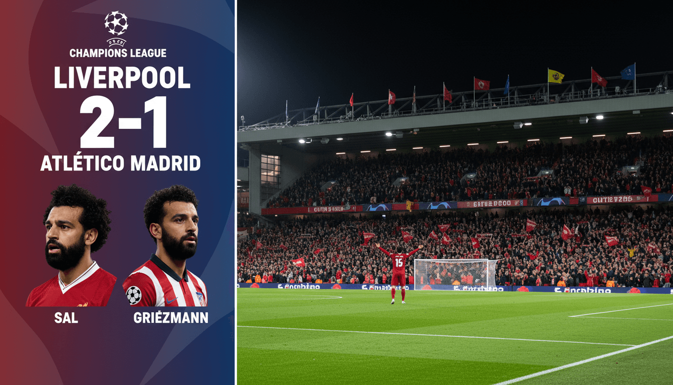Liverpool Secures 2-1 Victory Over Atletico Madrid in Champions League Opener