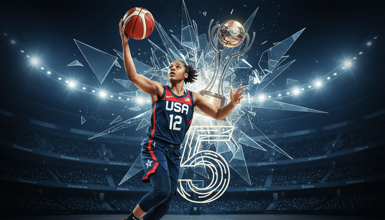 Breanna Stewart leading the U.S. women's basketball team to victory in the FIBA World Cup final.