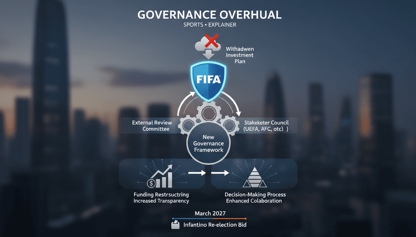 Infantino's governance review proposal impacting FIFA's structure and funding in global football.