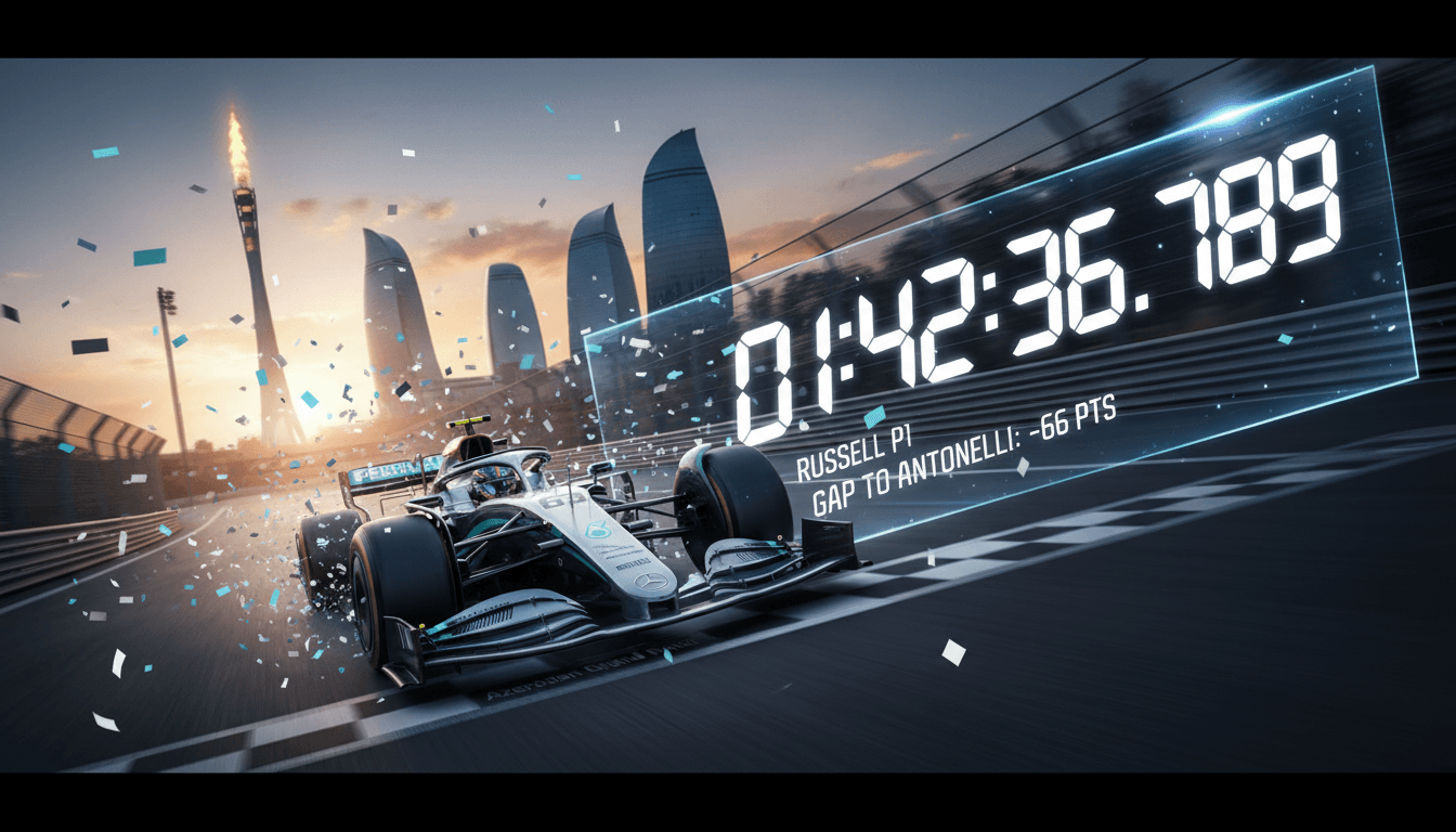 George Russell secures victory at 2026 Azerbaijan Grand Prix narrowing championship gap