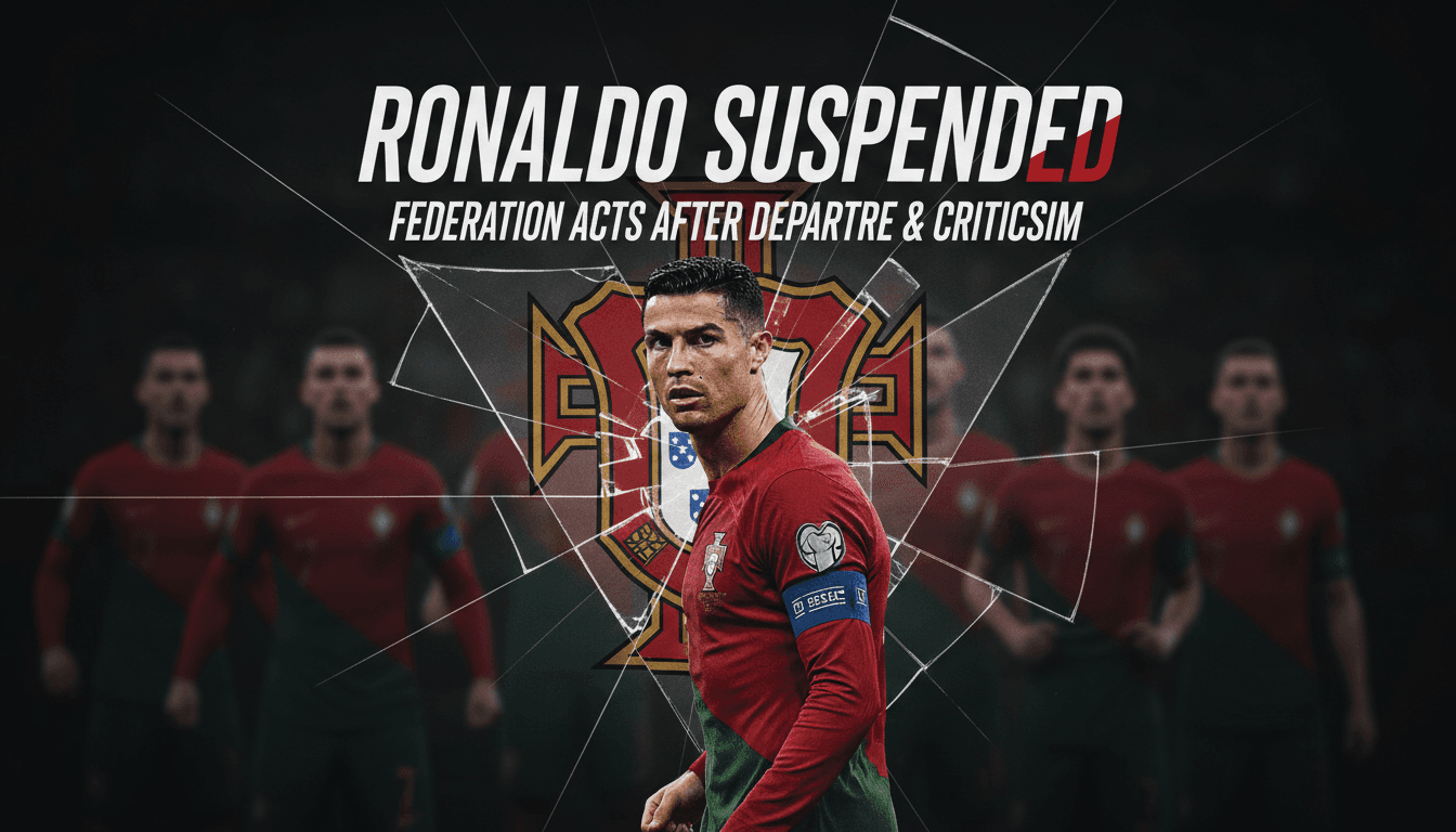 Cristiano Ronaldo Suspended by Portuguese Football Federation Following Departure and Criticism of Coach