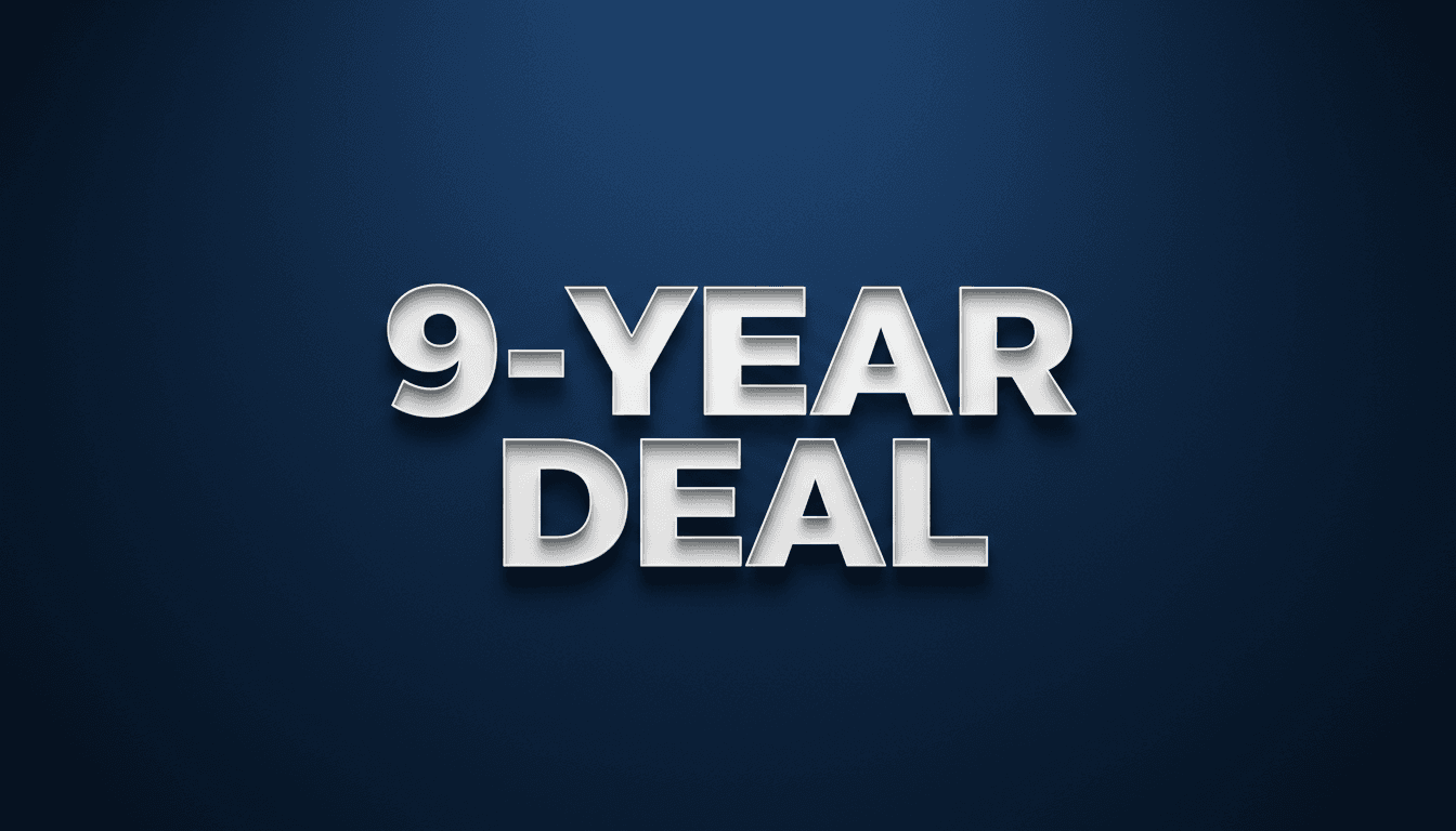 Graphic showing Peyton Manning executive news text over an Indianapolis Colts themed minimalist backdrop