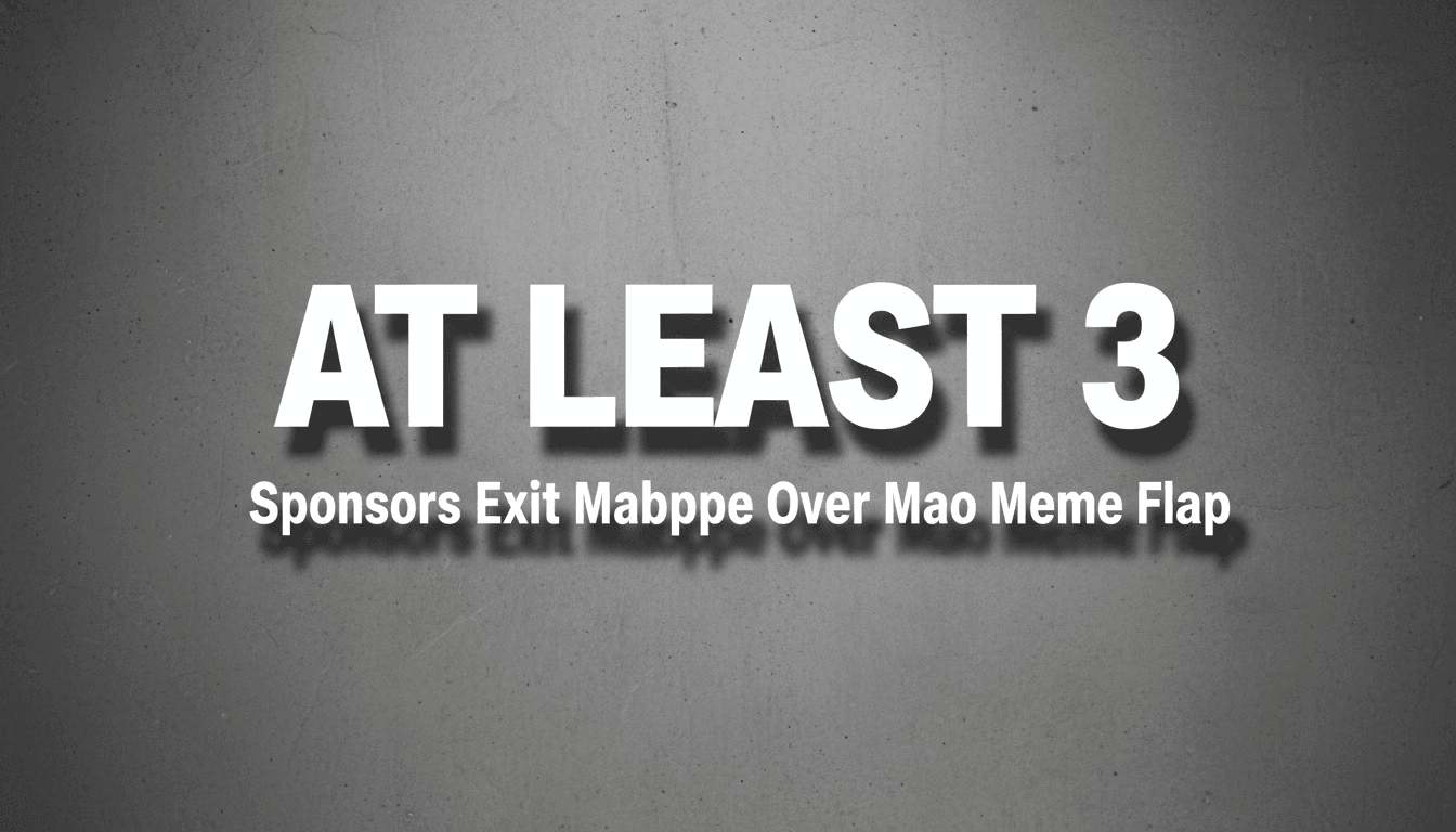 Minimalist graphic card showing the number 3 representing canceled brand deals for Kylian Mbappe in China