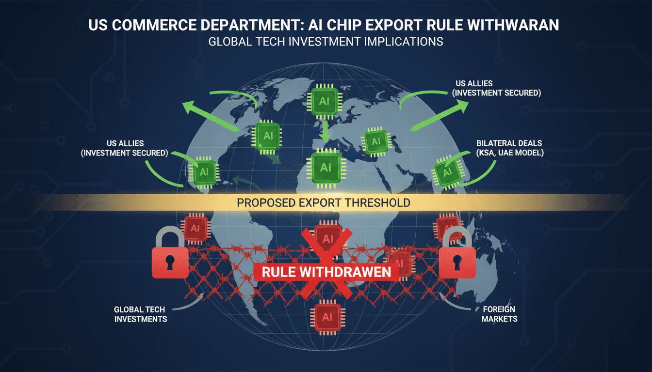 US Commerce Department withdraws draft AI chip export rule