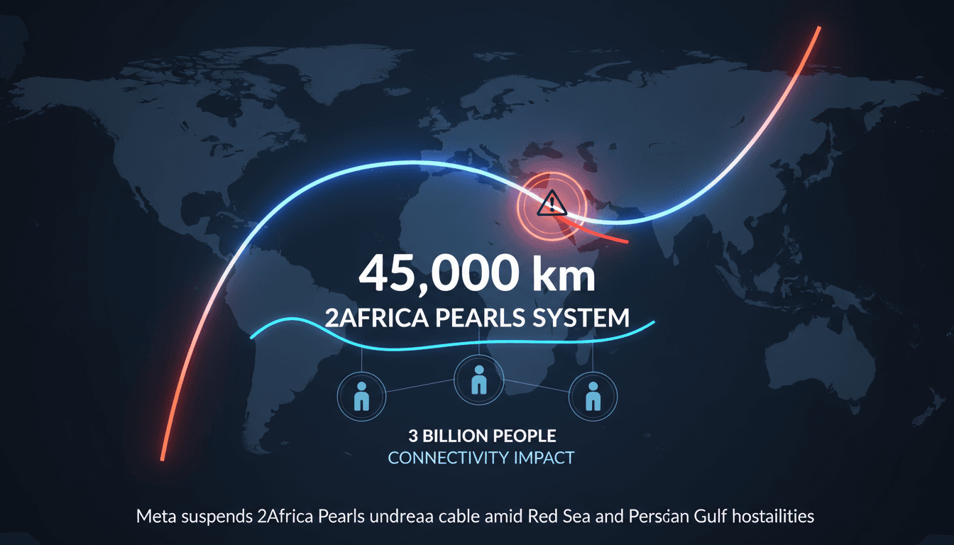 Meta suspends 2Africa Pearls undersea cable amid Red Sea and Persian Gulf hostilities