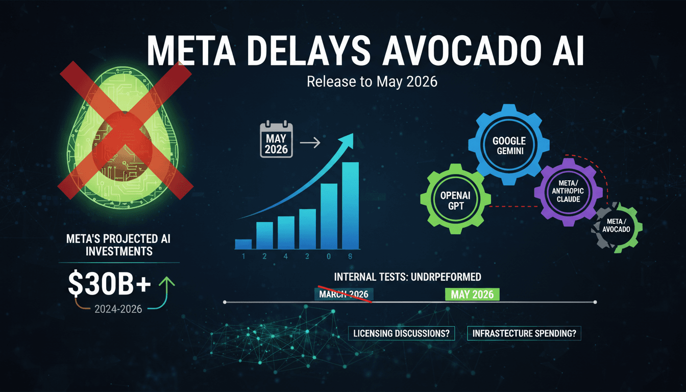 Meta Delays Avocado AI Model Release to May