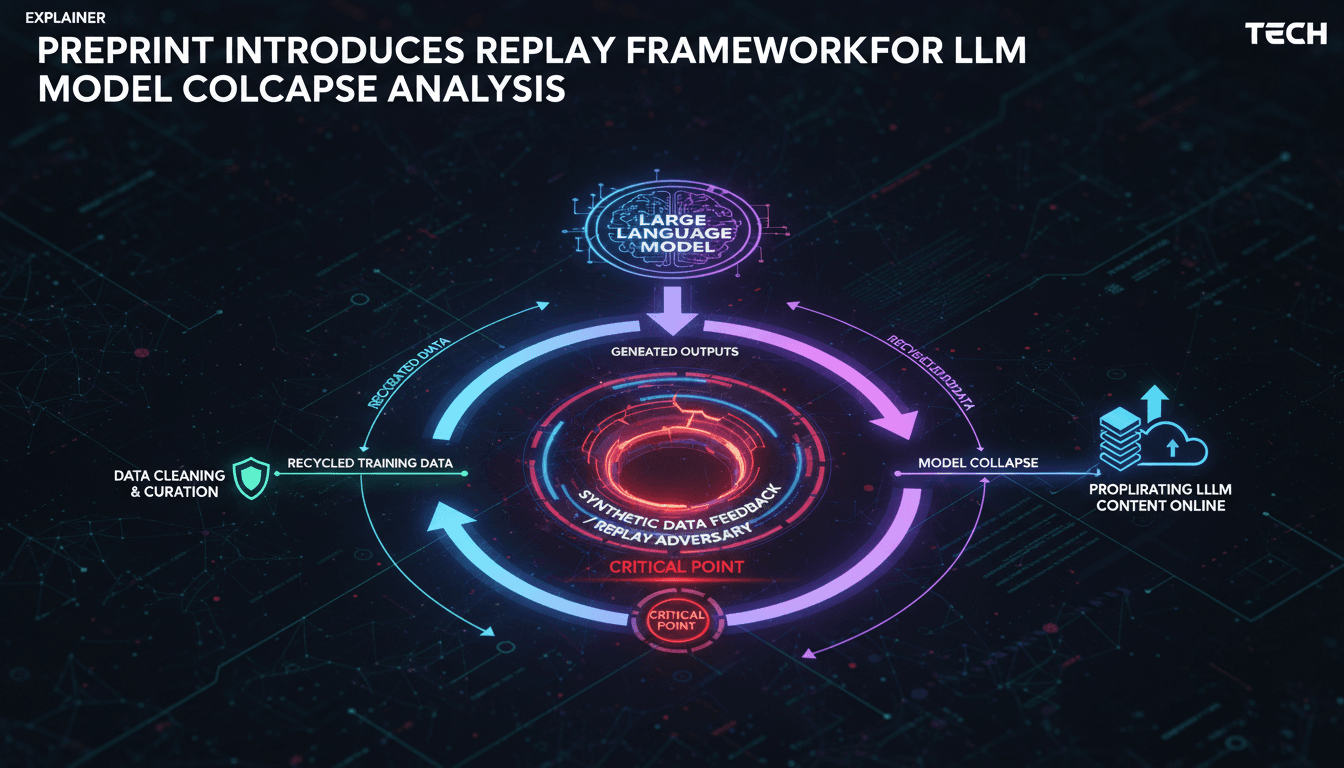 Preprint Introduces Replay Framework for LLM Model Collapse Analysis