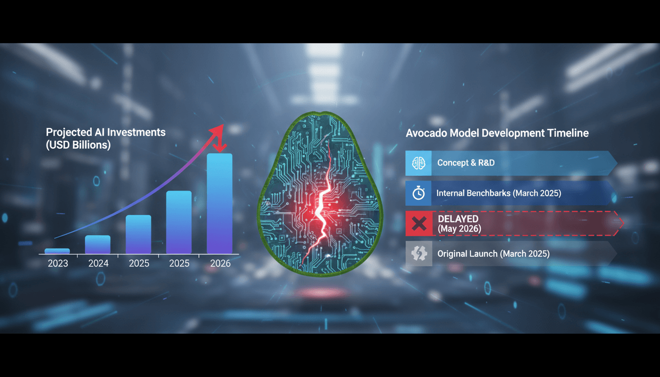 Meta Platforms Delays Launch of AI Model 'Avocado' to May 2026