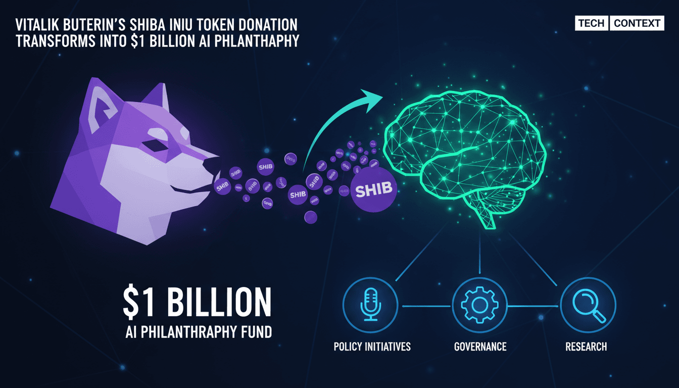 Vitalik Buterin's Shiba Inu Token Donation Transforms into $1 Billion AI Philanthropy Fund