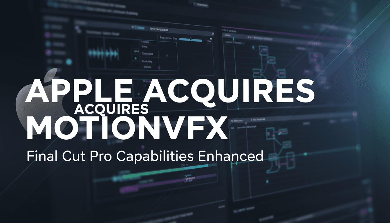 Apple Acquires MotionVFX to Enhance Final Cut Pro Capabilities