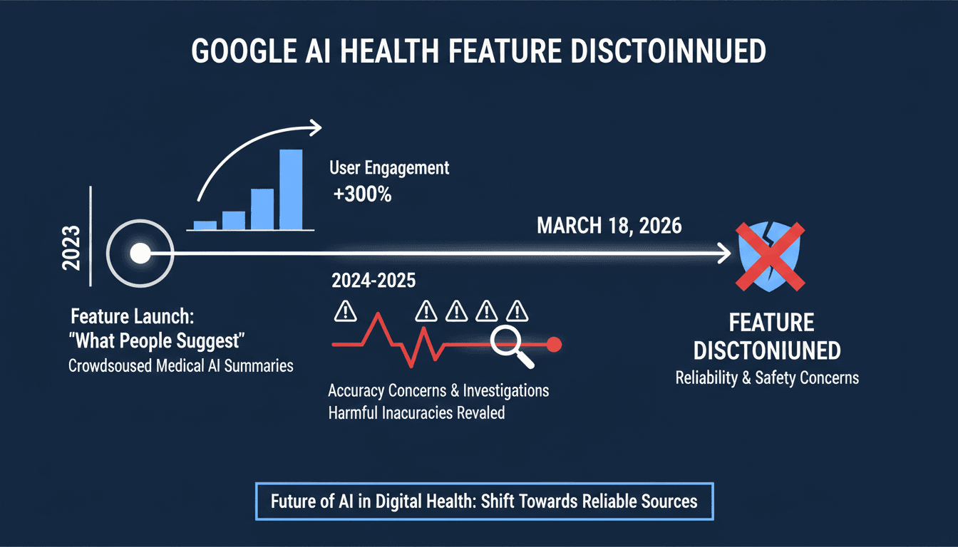 Google Discontinues Crowdsourced Medical AI Feature Amid Reliability Concerns