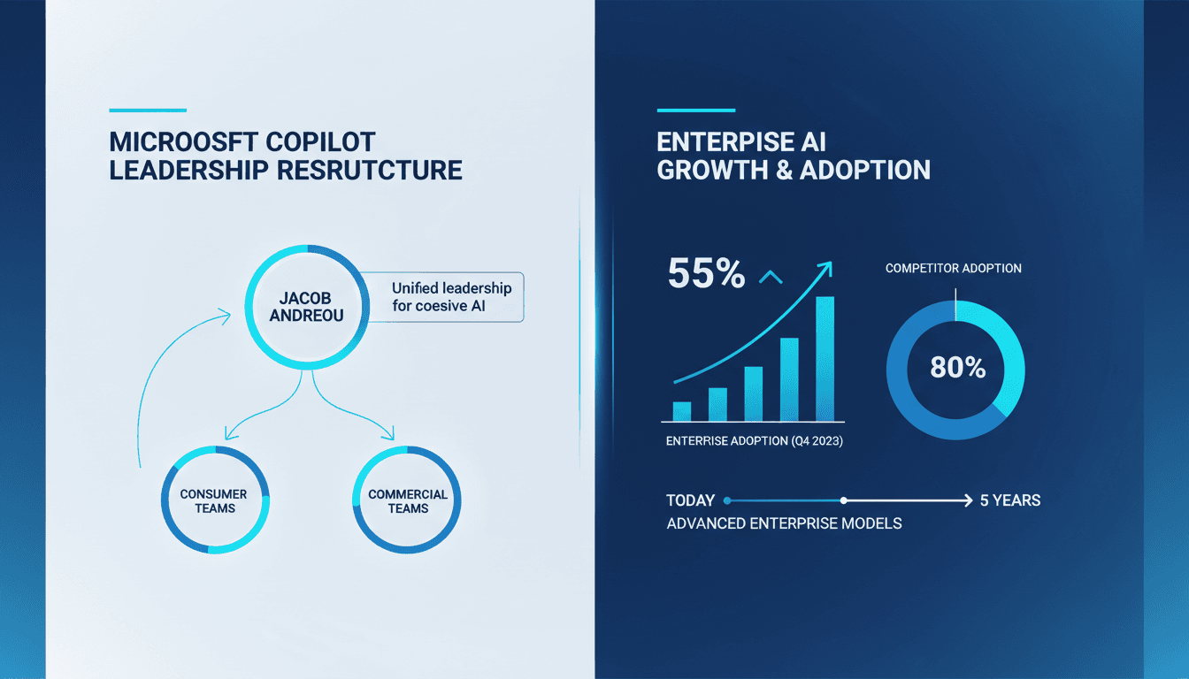 Microsoft restructures Copilot AI leadership to enhance enterprise model development