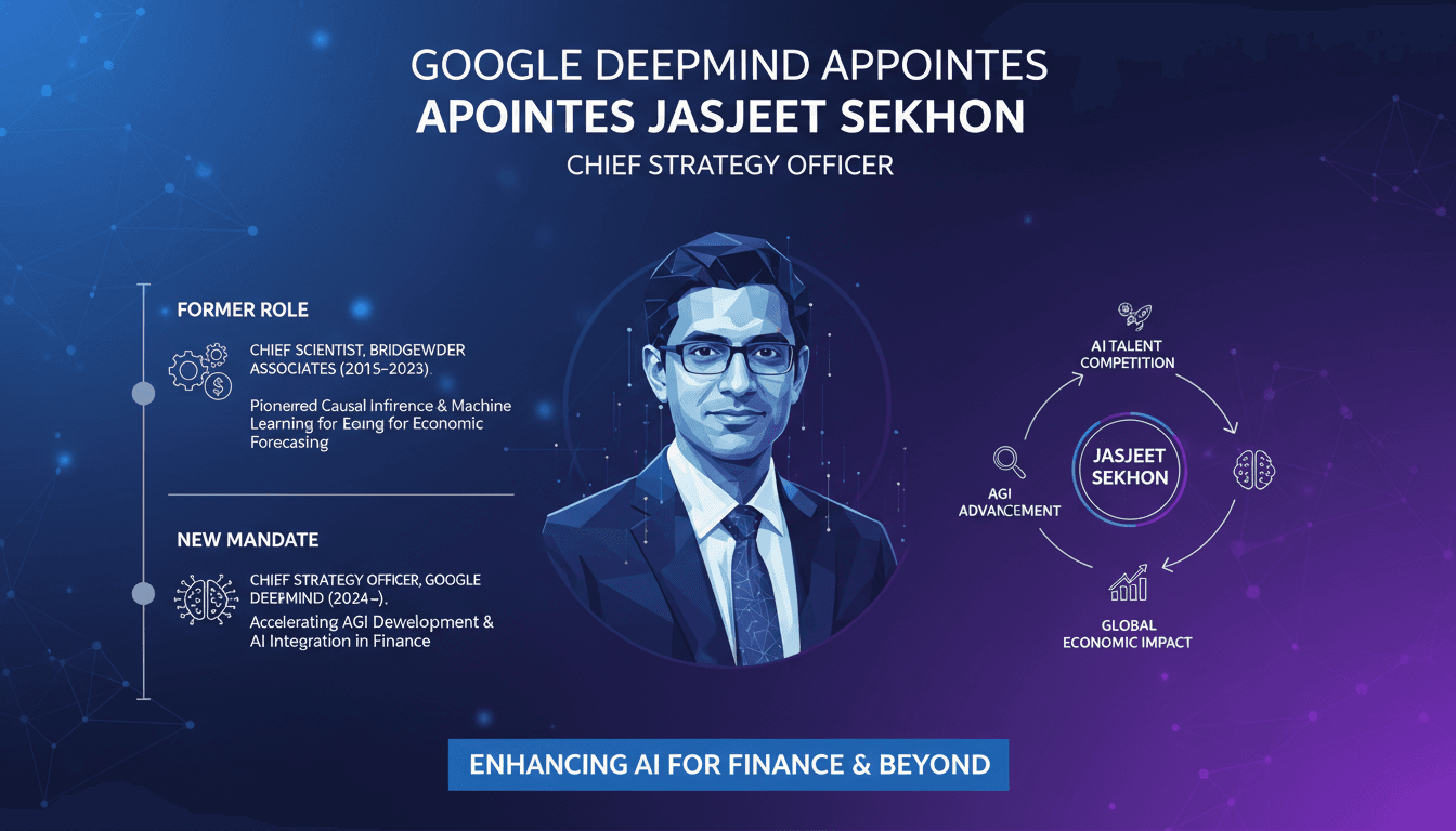 Google DeepMind Appoints Jasjeet Sekhon as Chief Strategy Officer to Enhance AGI Development