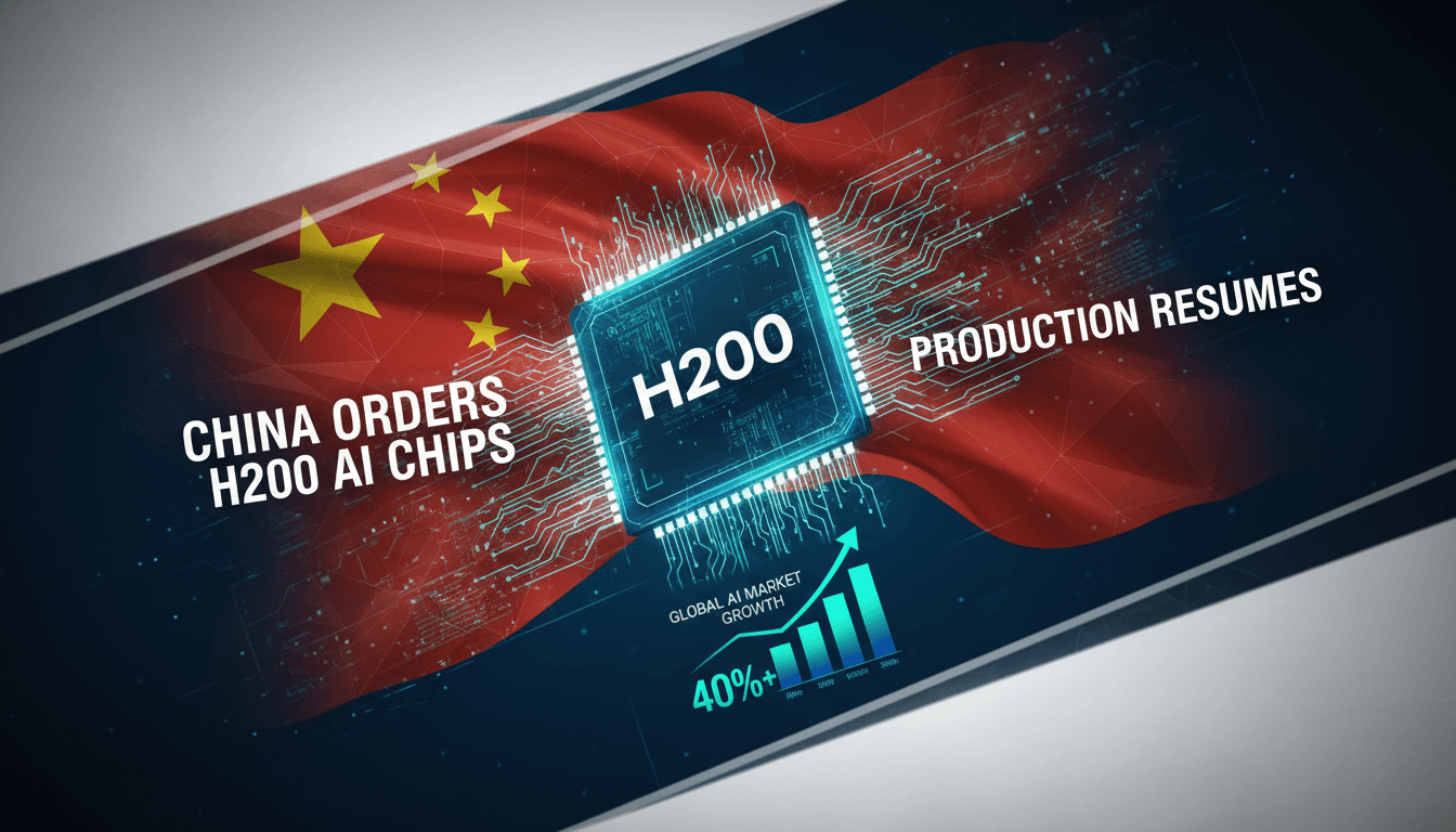 Nvidia Receives Purchase Orders from China for H200 AI Chips and Resumes Production
