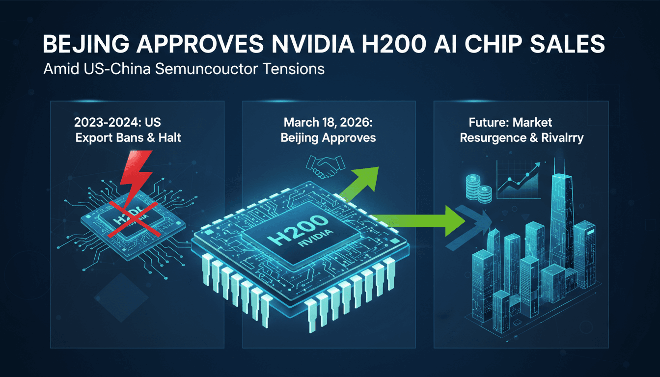 Beijing Approves Nvidia H200 AI Chip Sales Amid US-China Semiconductor Tensions
