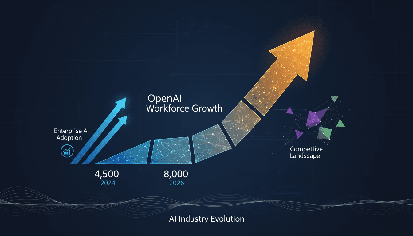 OpenAI to Increase Workforce to 8,000 by 2026 to Boost Enterprise AI Efforts