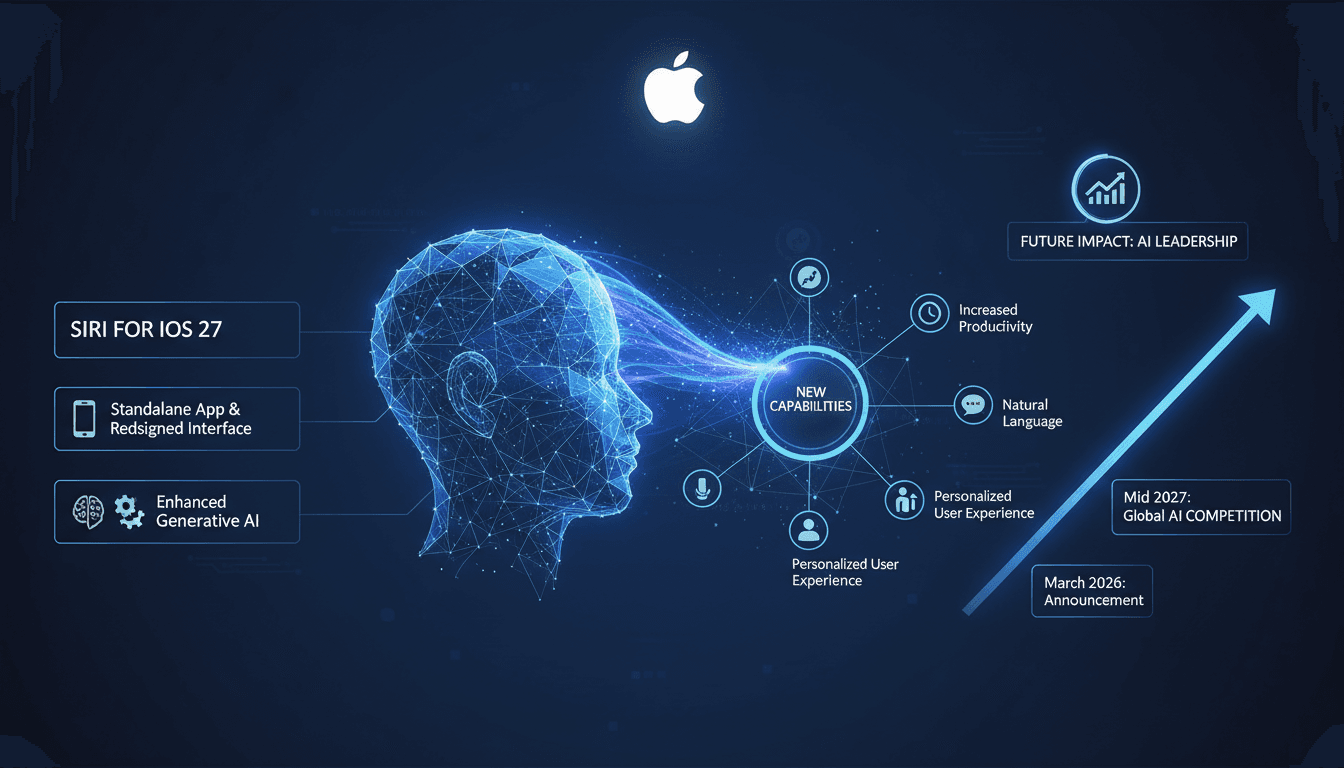 Apple Announces Major Overhaul of Siri for iOS 27 with Standalone App and Enhanced Features