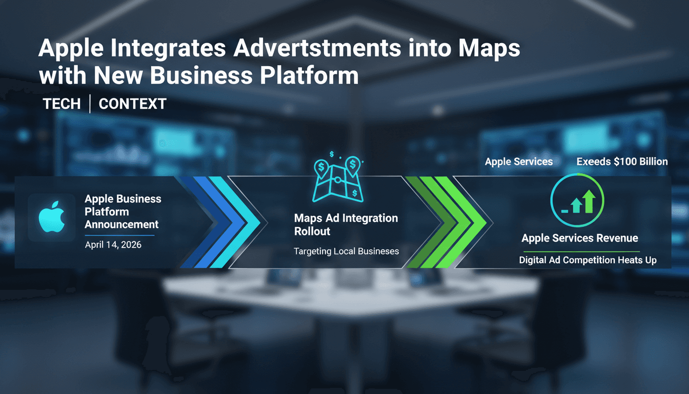 Apple Integrates Advertisements into Maps with New Business Platform